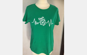 T shirt vert ryhtme cardiaque femme / NR1F