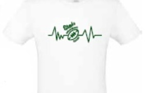 T shirt blanc rythme cardiaque enfant / NR2E