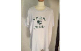 T shirt blanc je peux pas homme / NR4