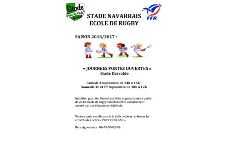 Reprise des entraînements pour l'école de rugby